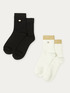 Short socks with lurex hem image number 0