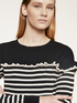 Striped sweater with yoke feature image number 2