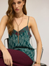 Cashmere print satin top image number 3