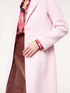 Langer Mantel aus einfarbigem Wollstoff image number 2