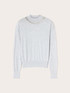 Wool-blend turtleneck sweater with ribbed detailing image number 4