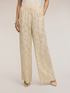 Palazzo pants in jacquard satin image number 2