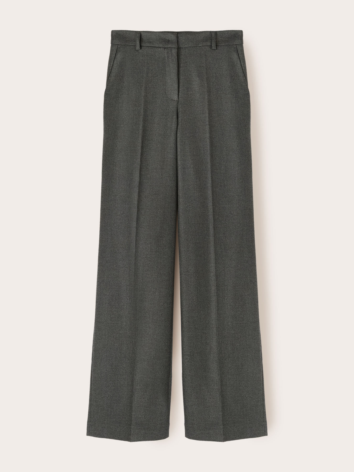 Pantalon palazzo en flanelle image number 3