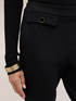 Regular fit trousers in milano stitch image number 3