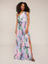 Vestito monospalla fantasia floreale image number 0