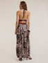 Long summer dress with ethnic pattern image number 1