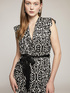 Ethnic pattern midi dress image number 0