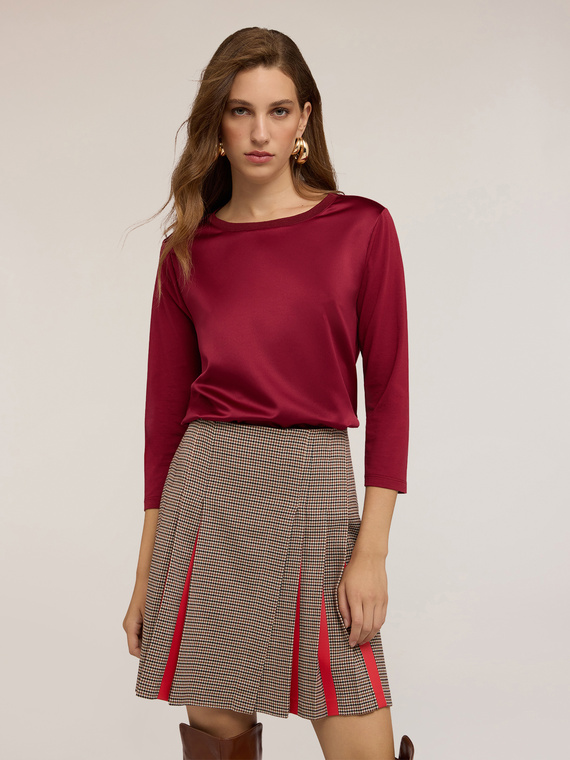 Zweistoffiges Basic-T-Shirt