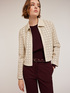 Openwork jacket in coated fabric image number 0