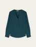 Blusa fluida scollo a serafino image number 3