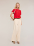 Wide-leg trousers in linen blend image number 0