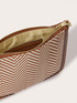 Flat clutch with two-tone weave image number 4