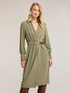 Draped twill shirtdress image number 2