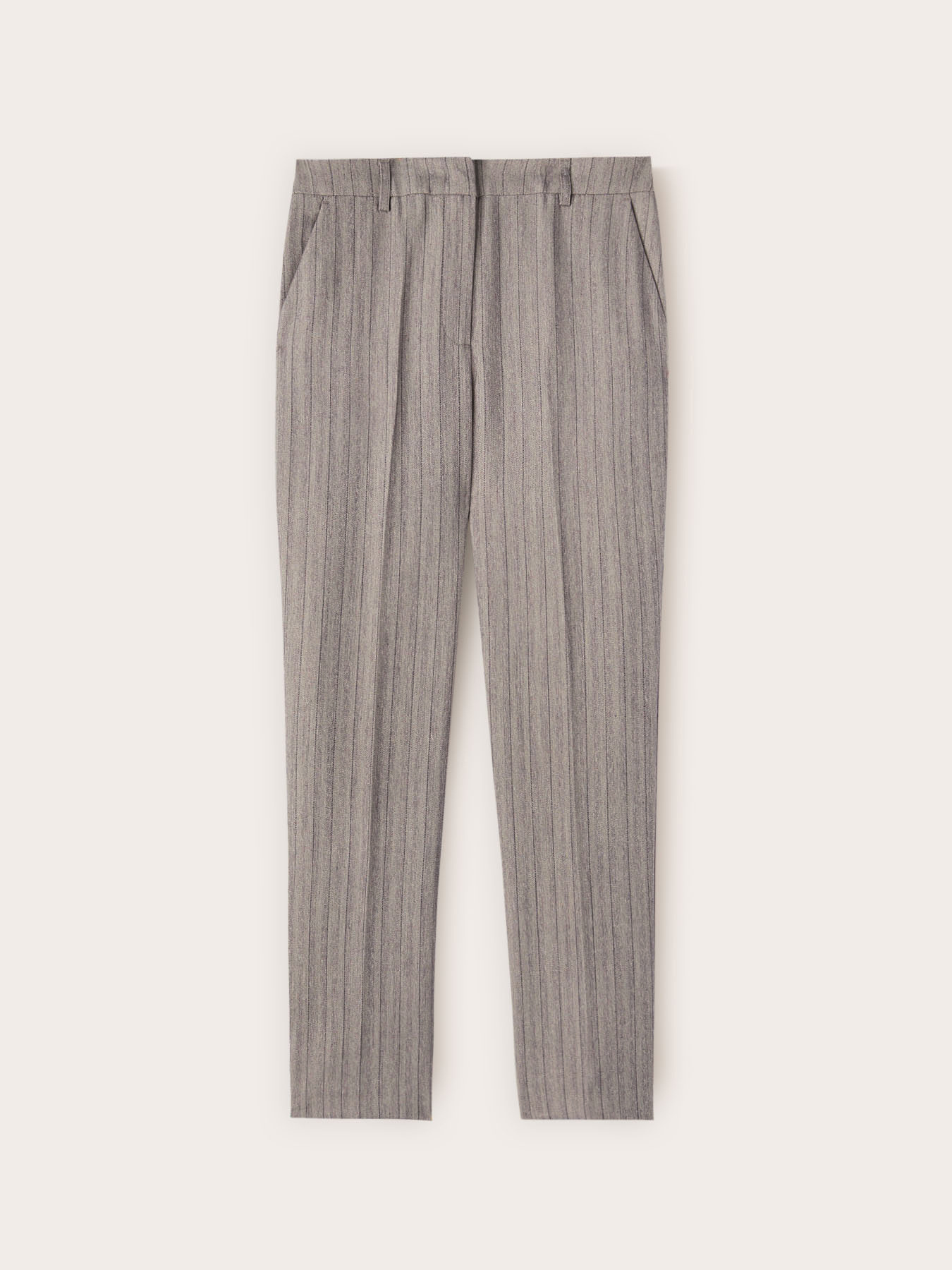 Pantaloni regular gessati image number 4