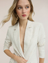 Structured linen blend blazer image number 3