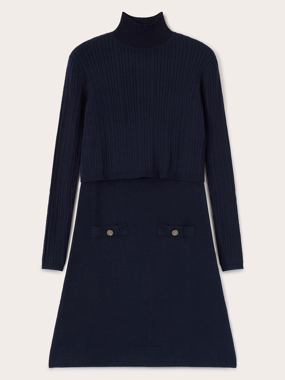 Viscose-blend knitwear set
