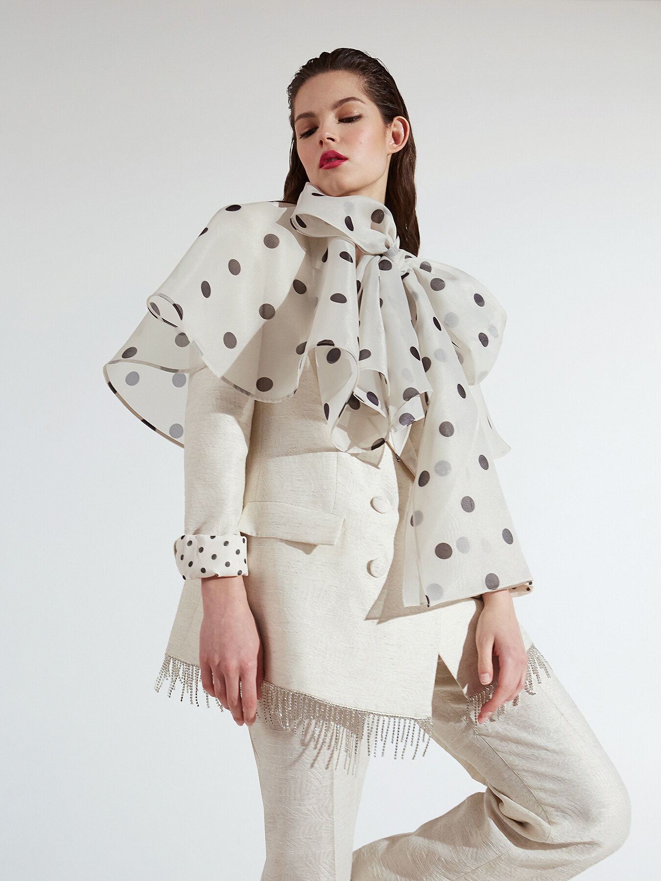 Xmas Edition organza cape image number 0