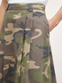Camo patterned pleated midi skirt image number 2