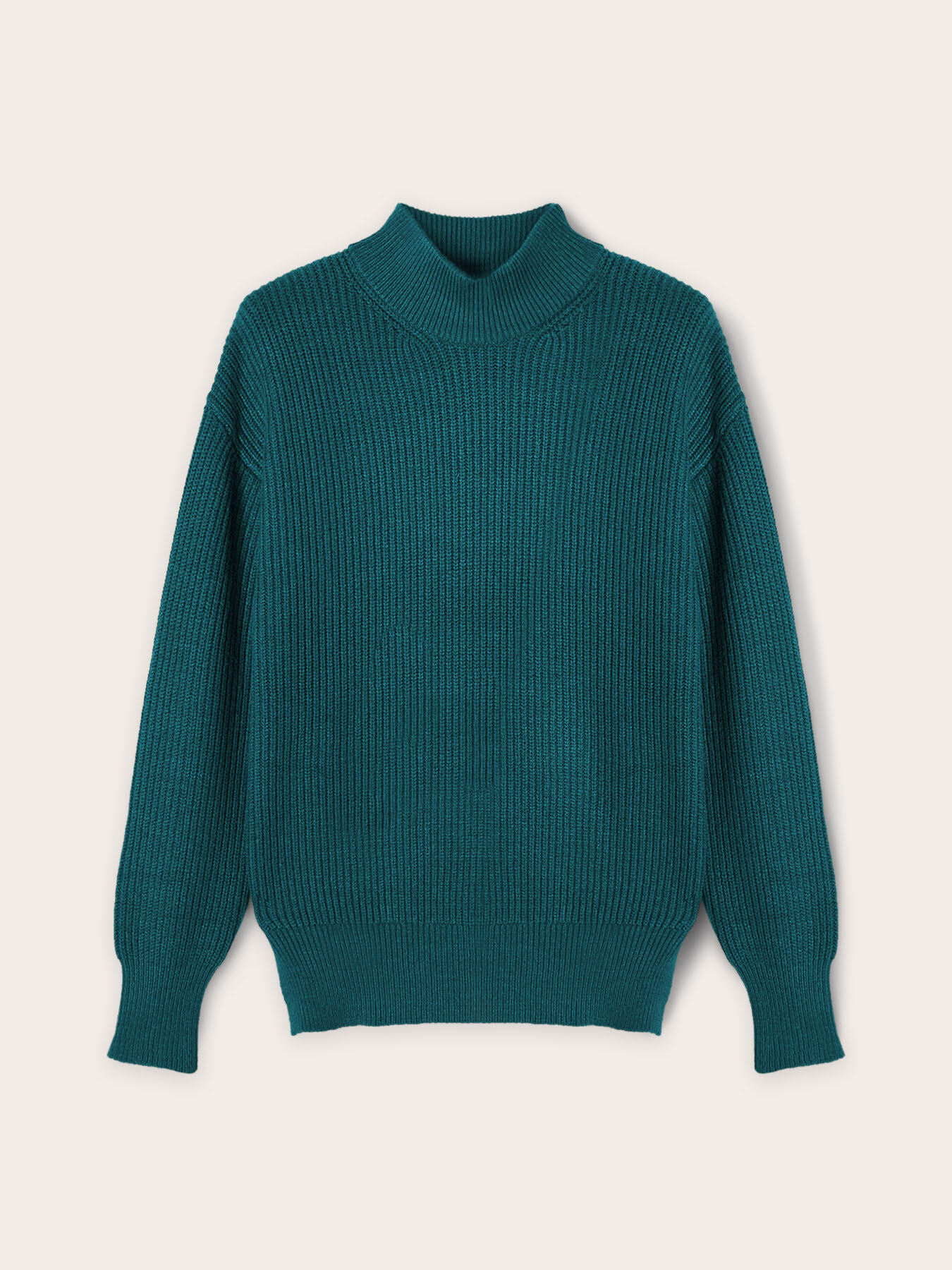 Ribbed sweater with slits image number 0