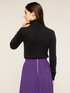 Jersey de cuello alto con mezcla de angora con pedrer&iacute;a image number 1