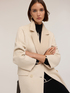 Double-breasted coat in wool blend double cloth image number 3