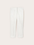 Cropped cotton blend trousers image number 3