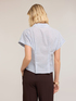 Musselin-Hemd mit Lurex-Streifen image number 1