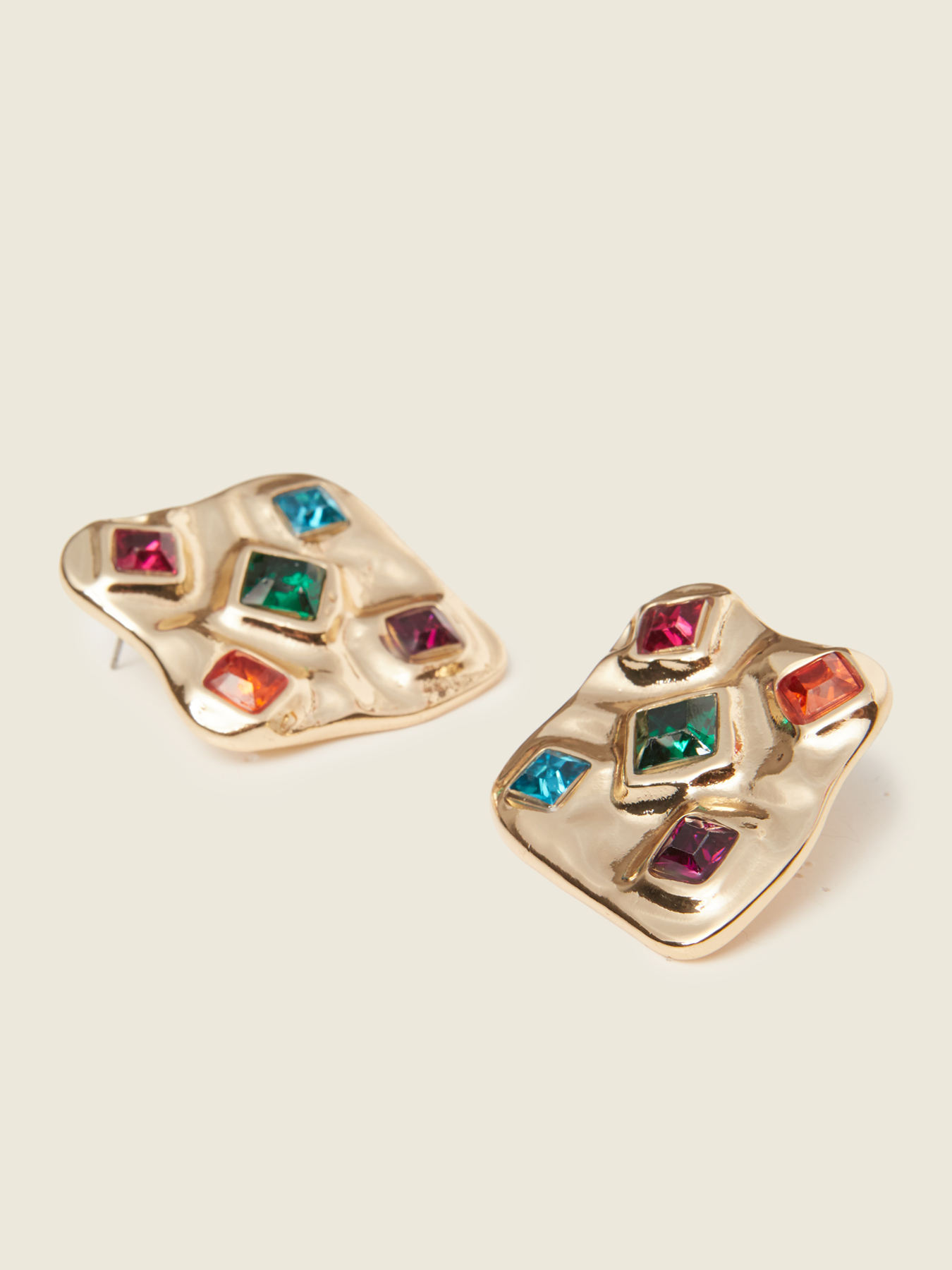 Boucles D'oreilles Femme En Or Avec Pierres - Neuf Avec étiquettes | Bijou Or 9