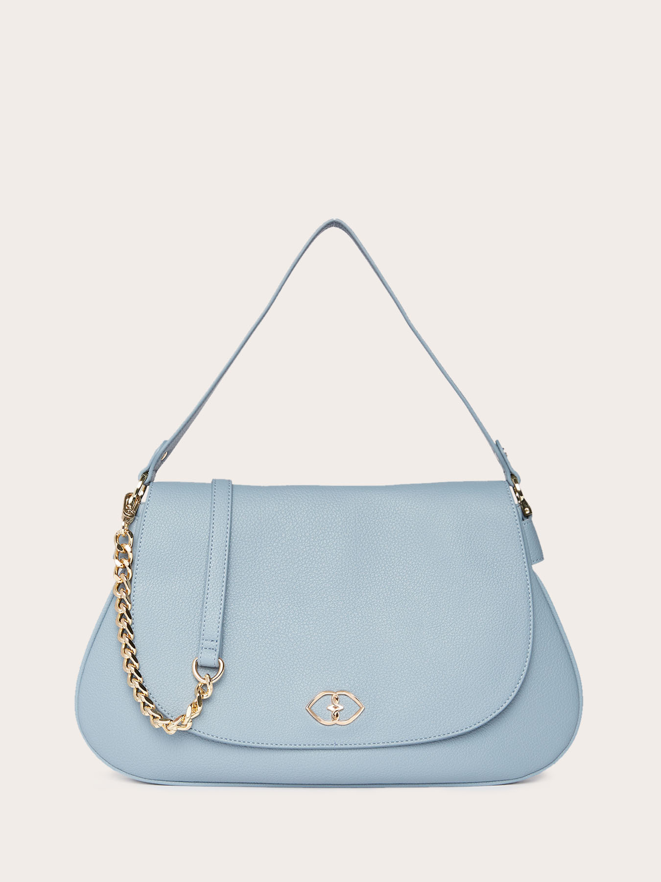 Coated fabric shoulder bag image number 0