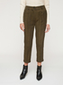 Wool blend carrot fit trousers image number 2