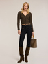 Fine ribbed knit cardigan image number 3