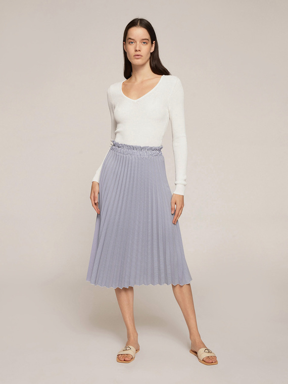 Motivi Gonna plissè a righe Donna