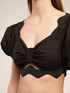 Short top with puff sleeves image number 2