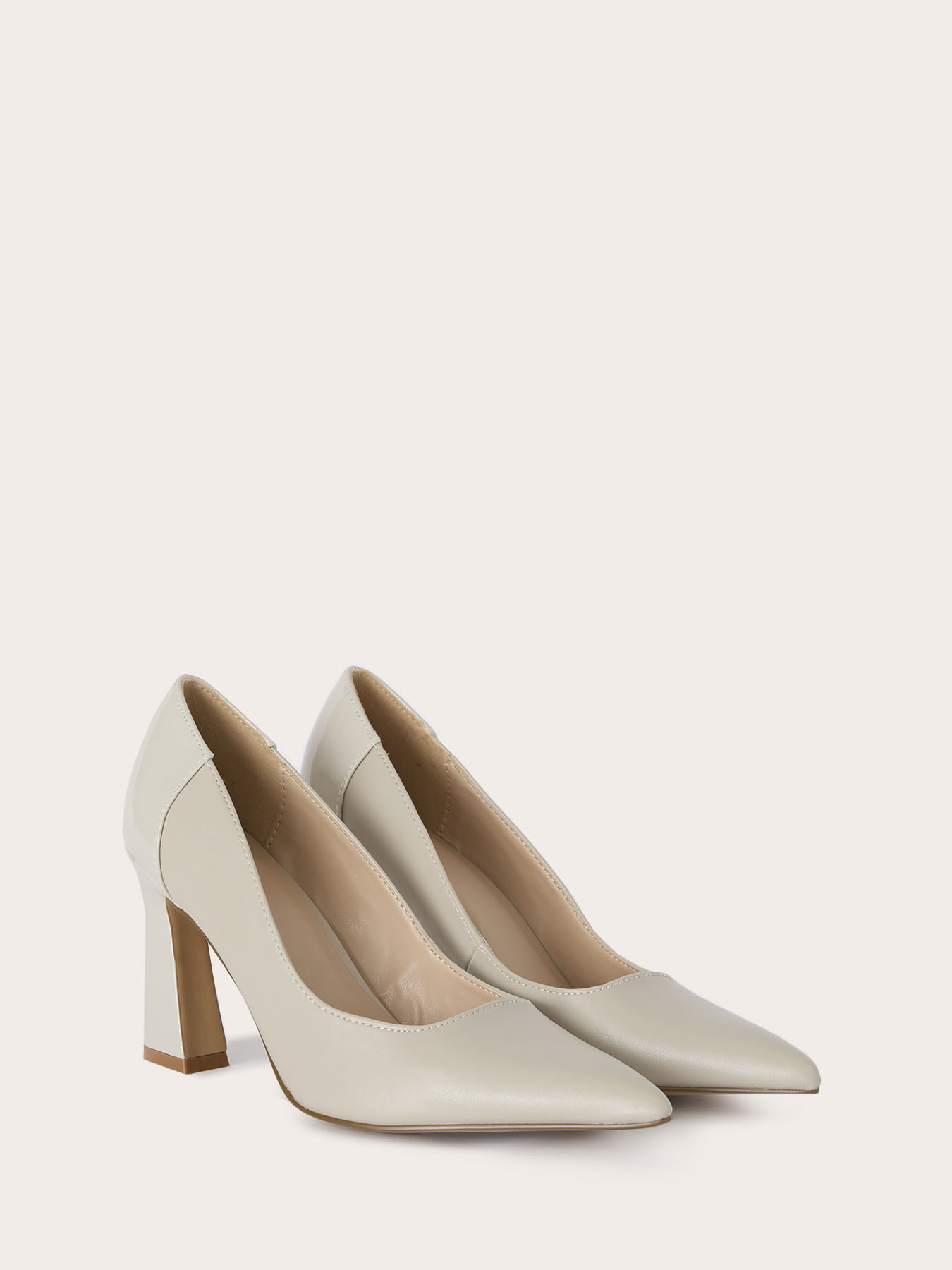 Pointed toe pumps with block heel image number 2