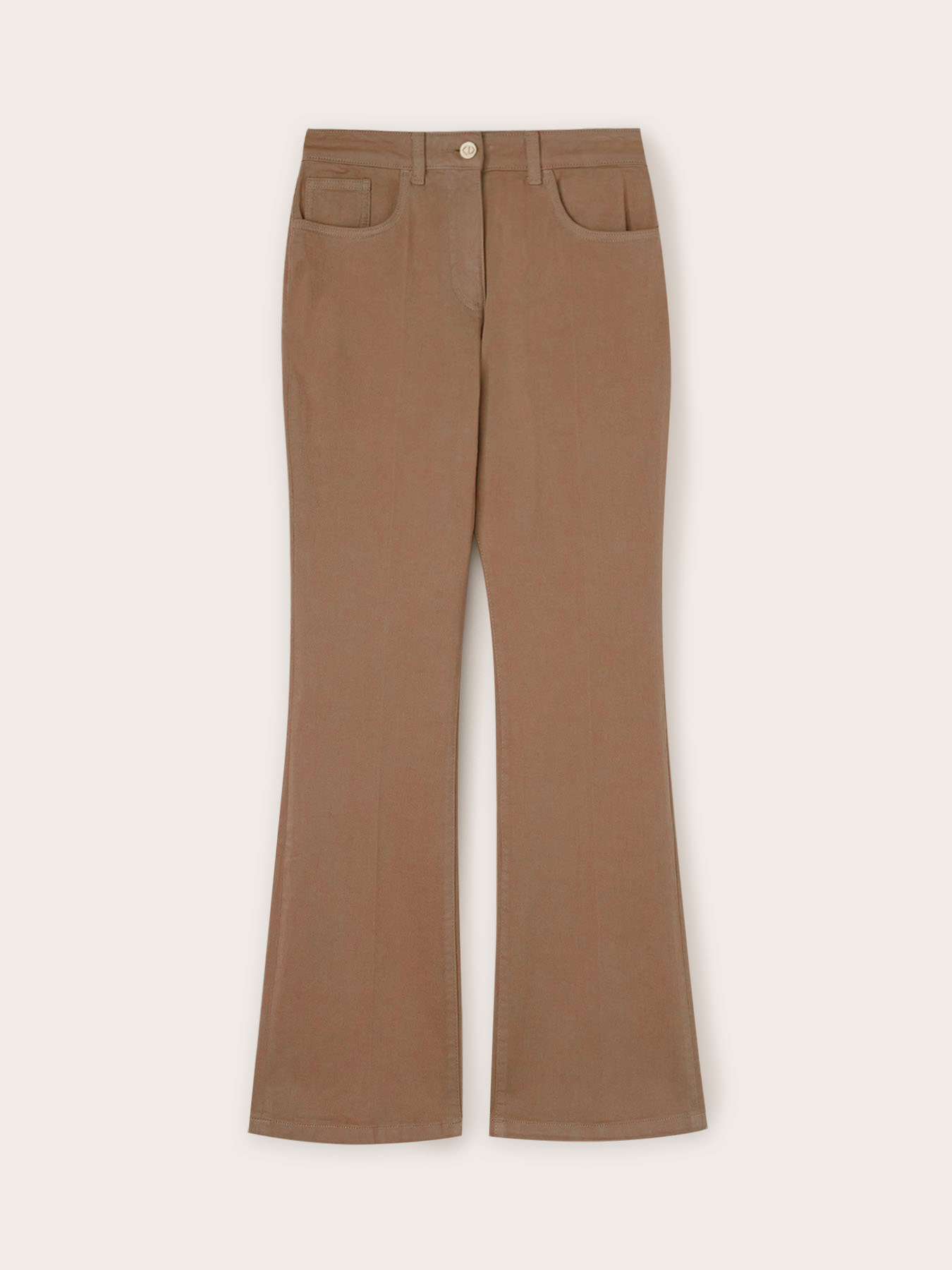 Pantalon bootleg en drill image number 4