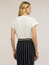 Two-tone cotton blend T-shirt image number 1