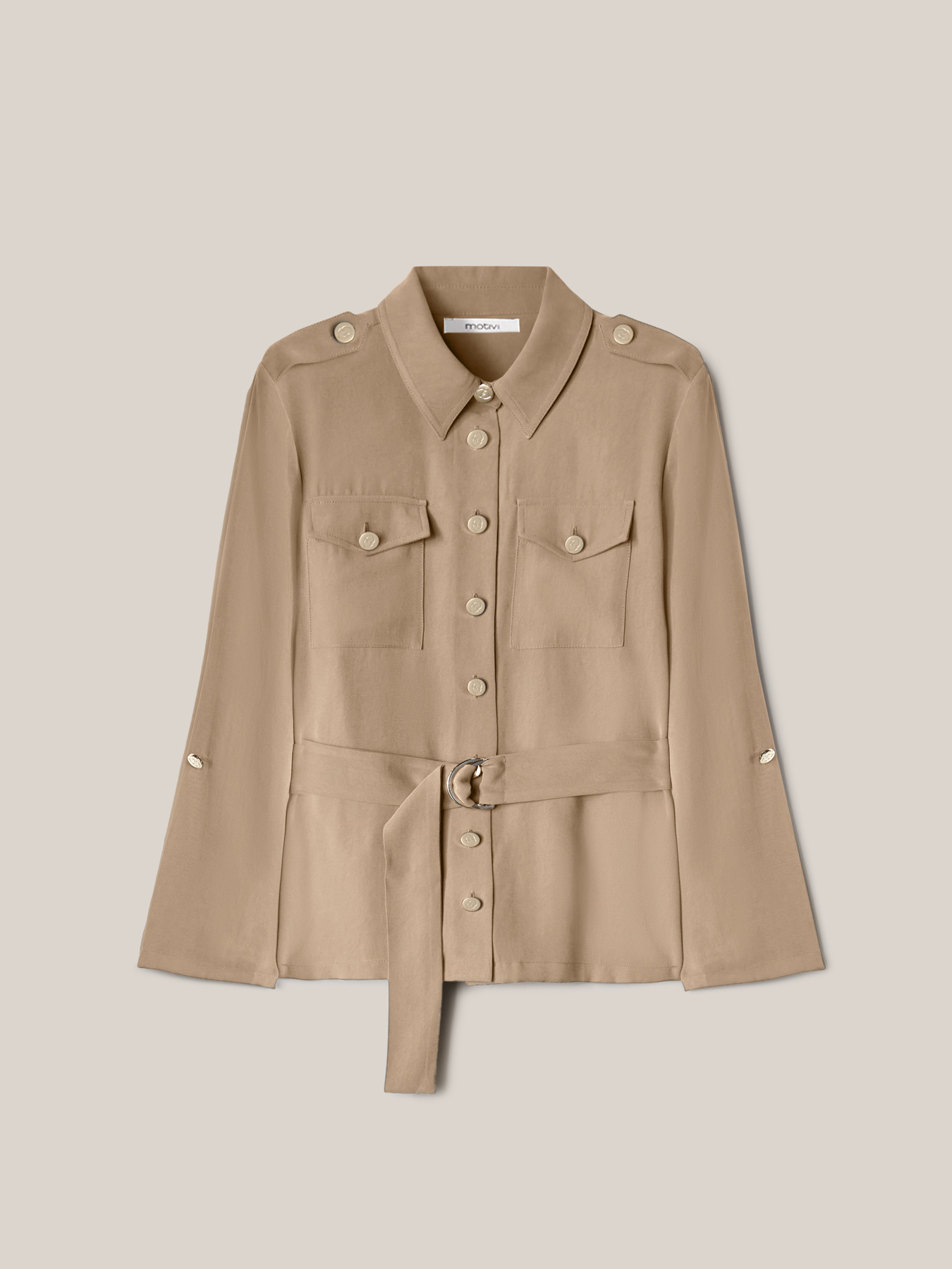 Camicia effetto sahariana image number 3