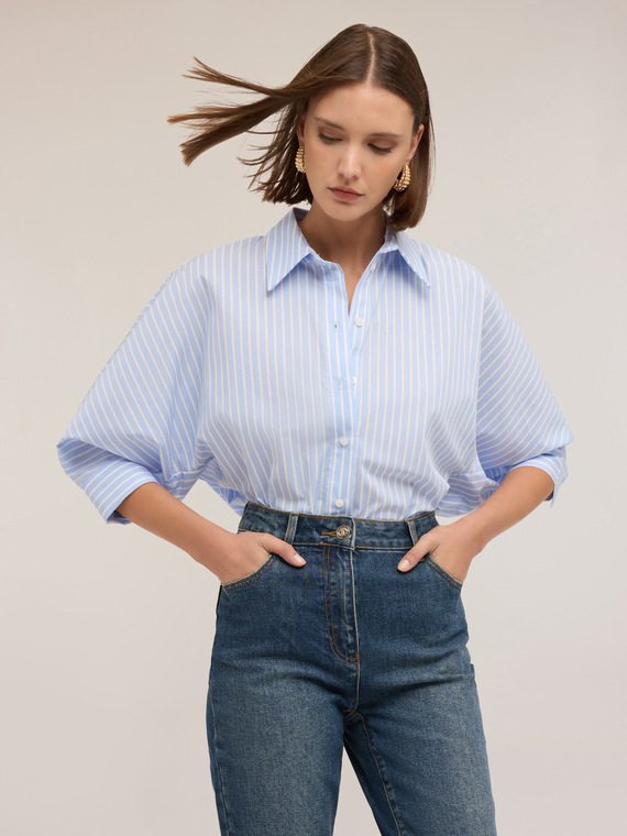 Camicia over a righe