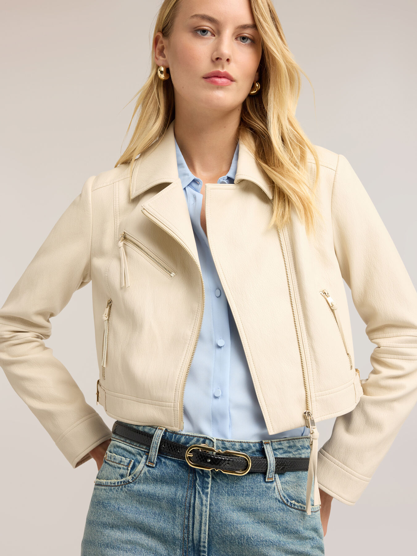 Slim belt with double buckle image number 0