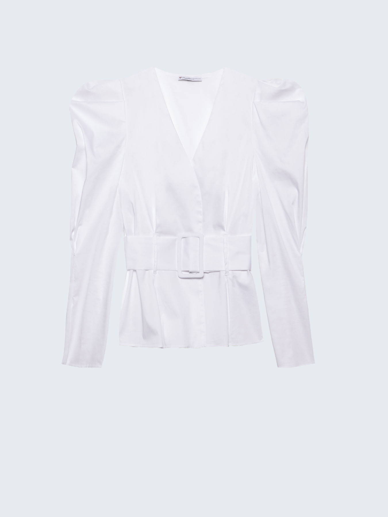 Camicia struttura con maniche a sbuffo image number 3