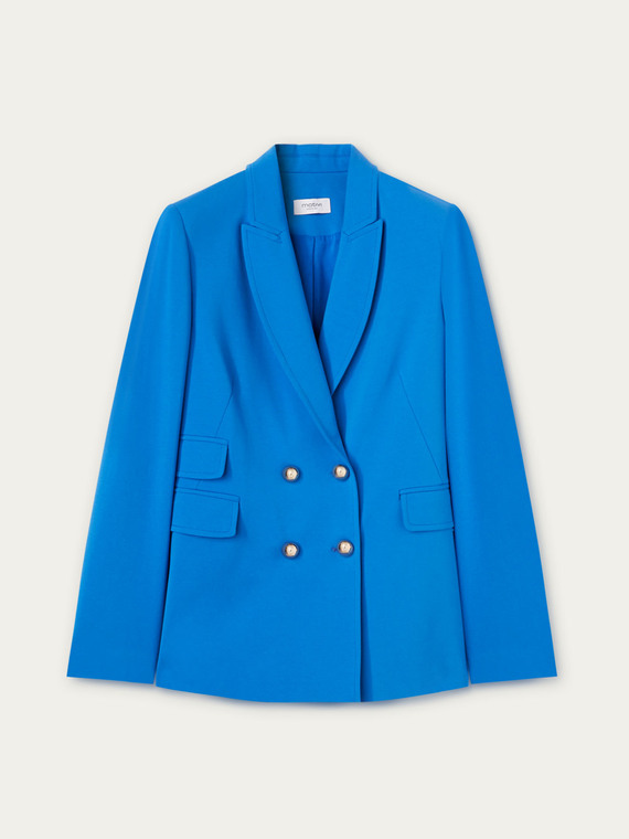 Milano-stitch blazer jacket