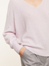 Angora-blend yarn V-neck sweater image number 2