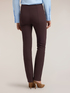 Slim cady trousers with slit image number 1