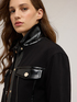 Veste avec inserts en cuir verni image number 3