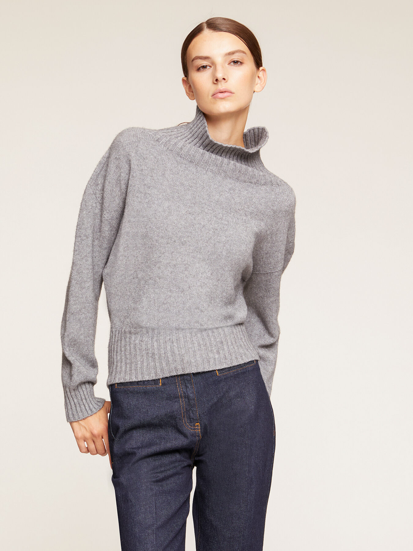 Oversized sweater with back cut-out feature image number 0