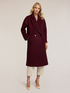 Manteau crois&eacute; en drap de laine m&eacute;lang&eacute;e image number 2