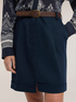 Skirt with pleats and studded belt image number 3