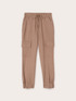 Pantalon jogger cargo en lin m&eacute;lang&eacute; image number 4
