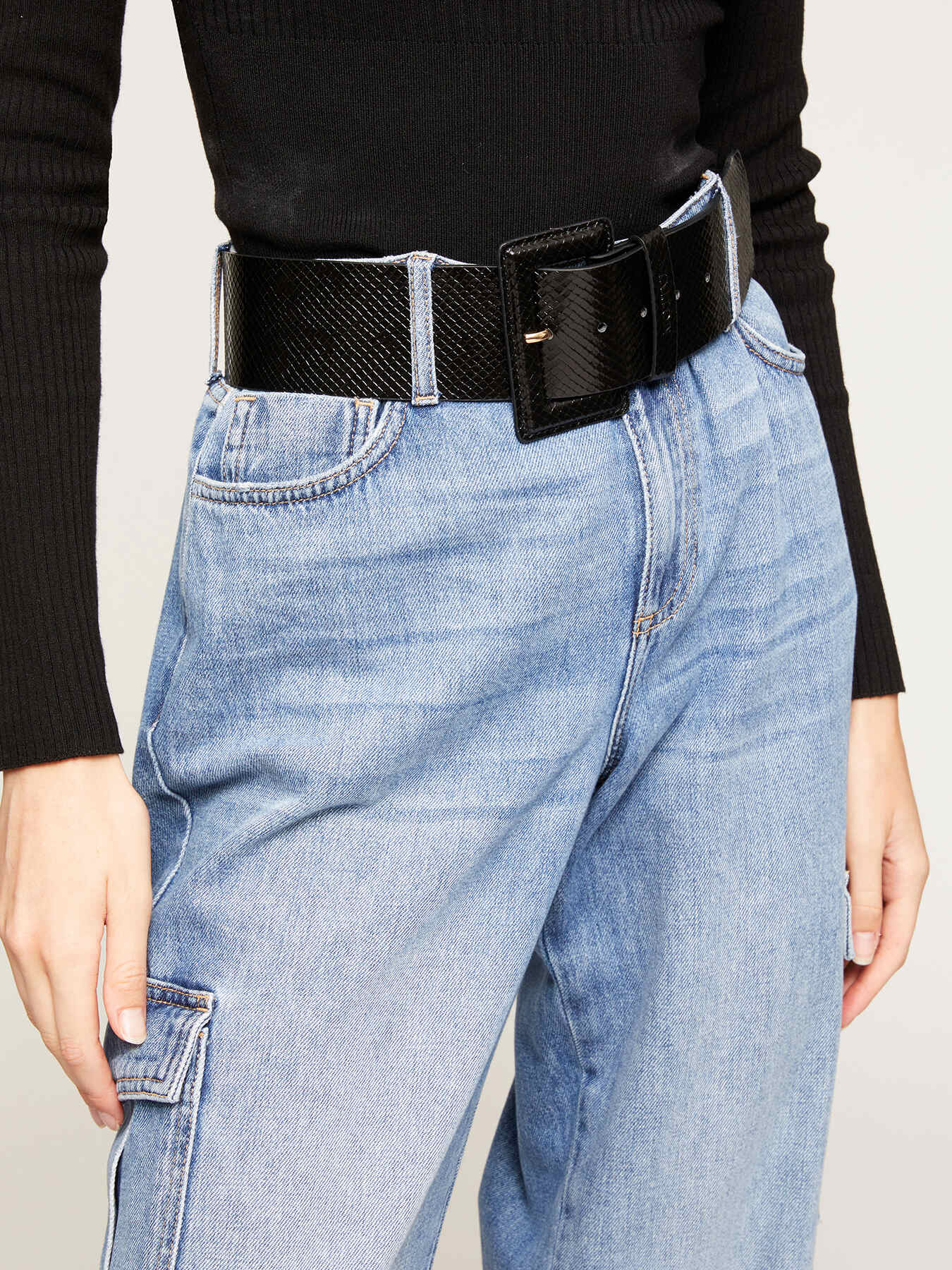 Ceinture large imprim&eacute;e python image number 2