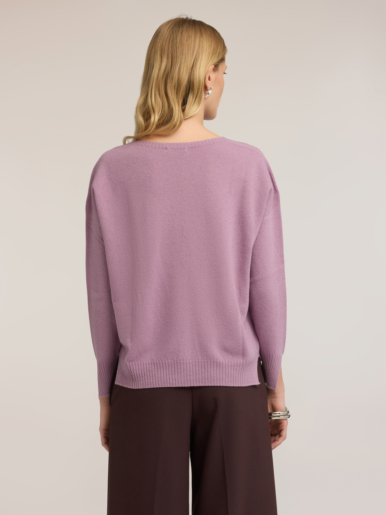 Wool boat-neck sweater image number 1
